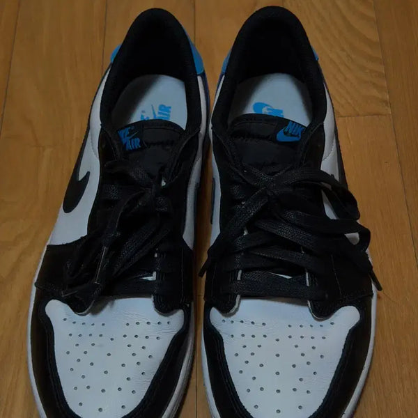 [BUNJANG] Air Jordan 1 Retro Low OG 'Black Dark Powder Blue' 280mm / [280]조던 1 레트로 로우 OG 블랙 앤 다크 파우더 블루