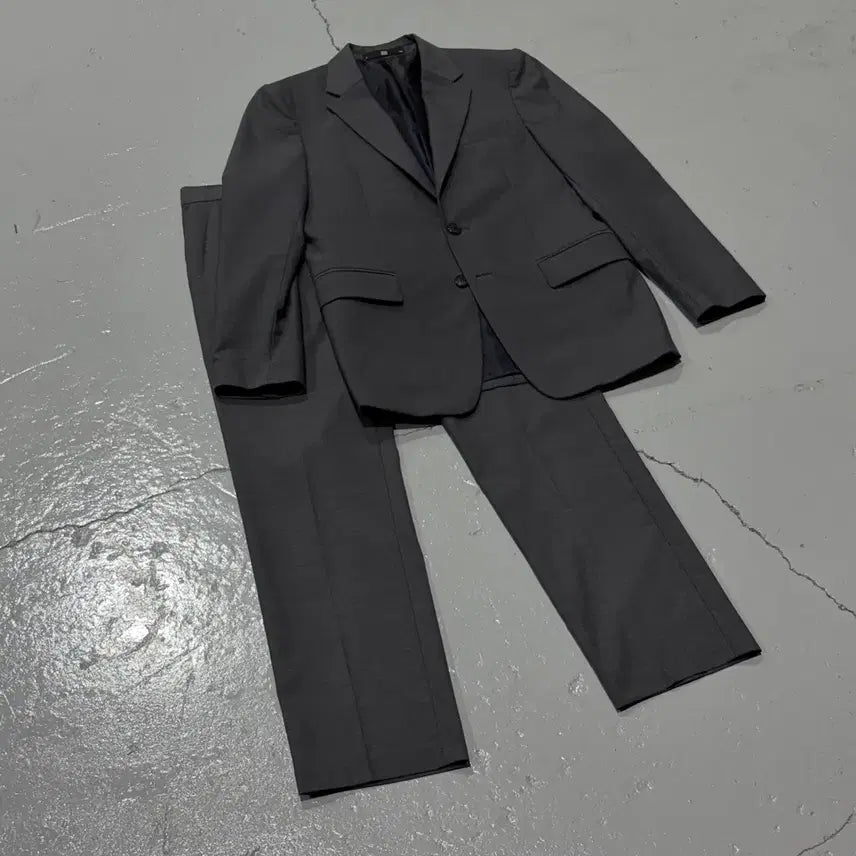 [BUNJANG] Songzio Charcoal Blazer and Pants Set / 송지오(Songzio) 챠콜 블레이저, 팬츠 셋업