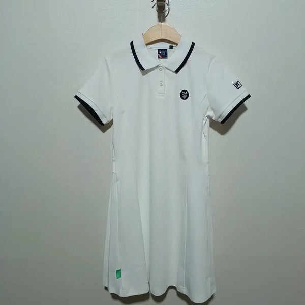[BUNJANG] Fila White Short-Sleeve Dress Size 90 / 새상품) 휠라 화이트 반팔 원피스 90 (26A1022)