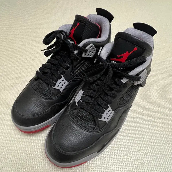 [BUNJANG] Air Jordan 4 Retro Bred Reimagined Men's Shoes / 조던 4 레트로 브레드 리이매진드 265