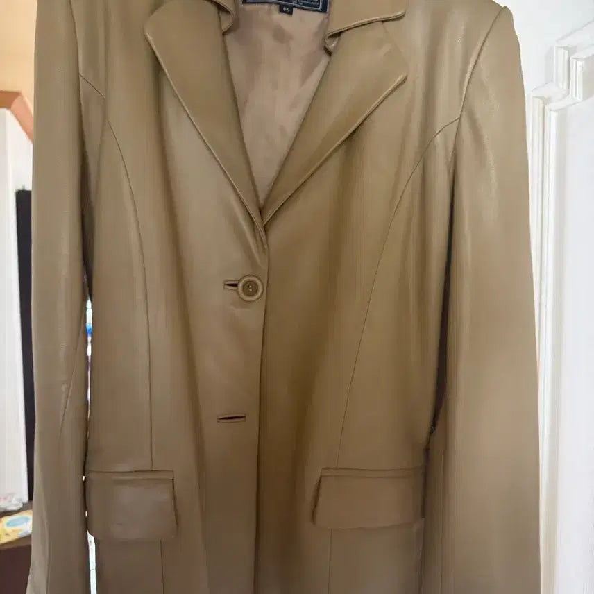 [BUNJANG] Women's Lambskin Leather 2-Button Jacket / 여성 양가죽 2버튼 자켓 판매합니다
