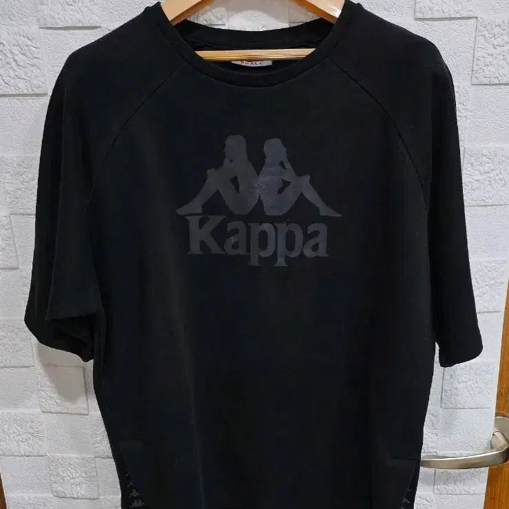 [BUNJANG] Kappa Black Short Sleeve T-Shirt Size S / (Z)카파 반팔 티셔츠 블랙 S