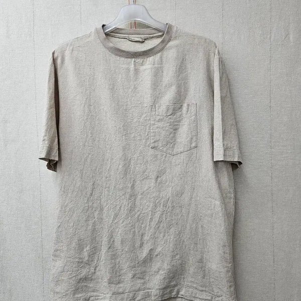 [BUNJANG] Zara Men's Linen Blend Short Sleeve Shirt / 자라 남성 린넨 셔츠  95