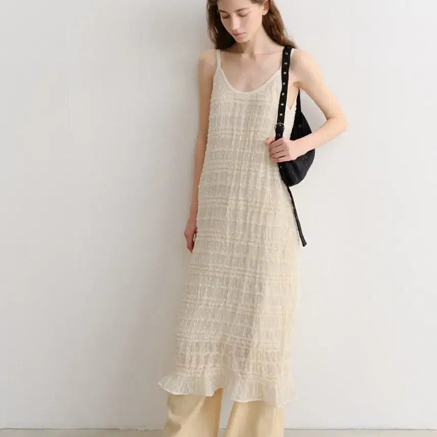 [BUNJANG] AYUSEOUL Smoking Slip Dress / 아유서울 스모킹 슬립 드레스