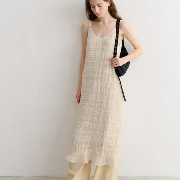 [BUNJANG] AYUSEOUL Smoking Slip Dress / 아유서울 스모킹 슬립 드레스