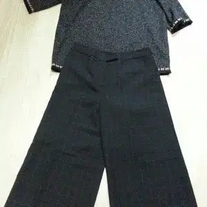 [BUNJANG] Check Pattern Culottes Pants / 잔체크 큐롯바지 새상품