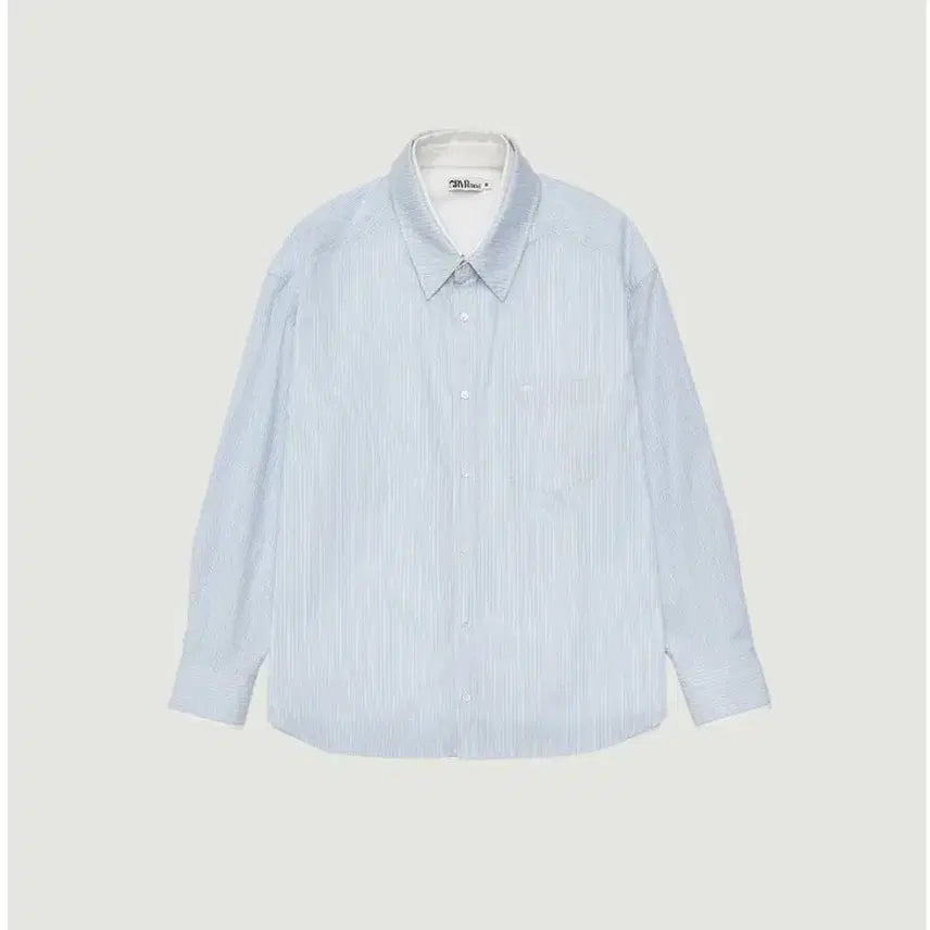 [BUNJANG] Grove SENA Layered Shirt Light Blue / 그로브 SENA LAYERED SHIRT