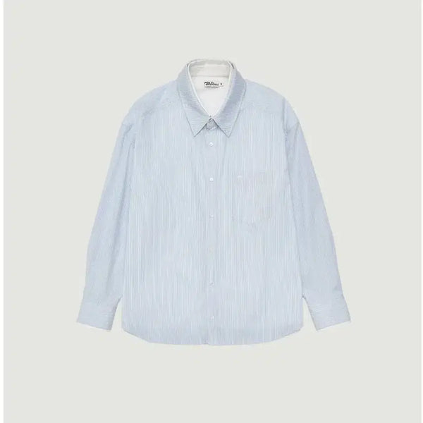 [BUNJANG] Grove SENA Layered Shirt Light Blue / 그로브 SENA LAYERED SHIRT