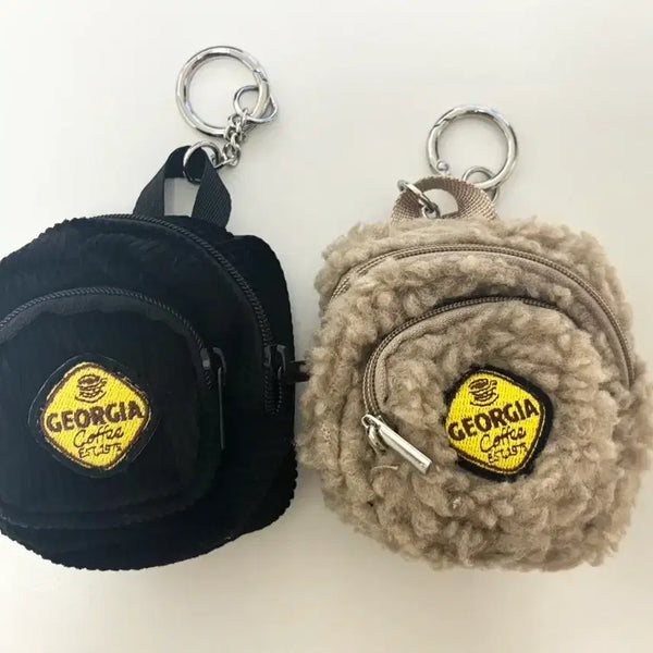 [BUNJANG] Georgia Backpack Keychain (Corduroy + Fleece) Bundle Set / (일괄가)조지아 백팩 키링 (코듀로이+뽀글이)