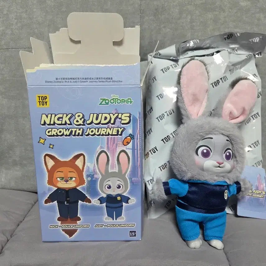 [BUNJANG] Toptoy Zootopia Nick & Judy Growth Series Plush Doll / 탑토이 주토피아 닉 앤 주디 성장시리즈 봉제인형 굿즈