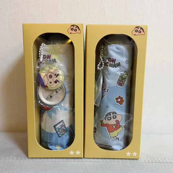 [BUNJANG] Crayon Shin-chan Official Umbrella & Parasol Set - New / 정품 짱구는못말려 우양산 세트 새상품