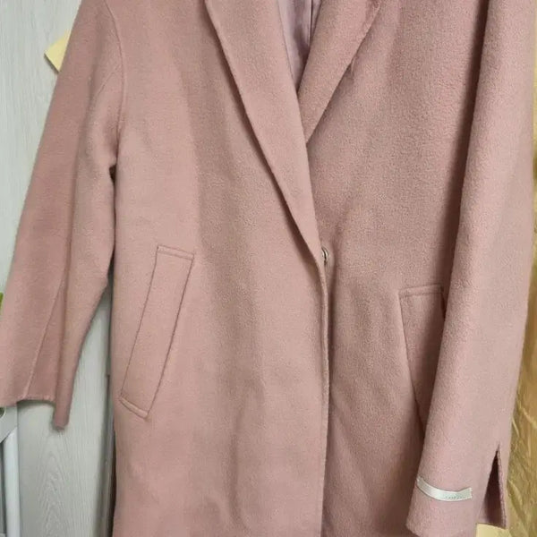 [BUNJANG] MY WARDROBE Pink Basic Wool Coat / MY WARDROBE 핑크 코트