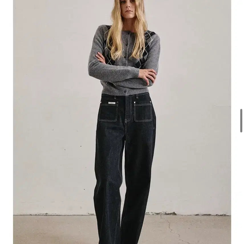 [BUNJANG] Artid Selby Pocket Denim Pants (Blue/Black) / 아티드 셀비 포켓 데님 팬츠 블루 블랙 숏 S