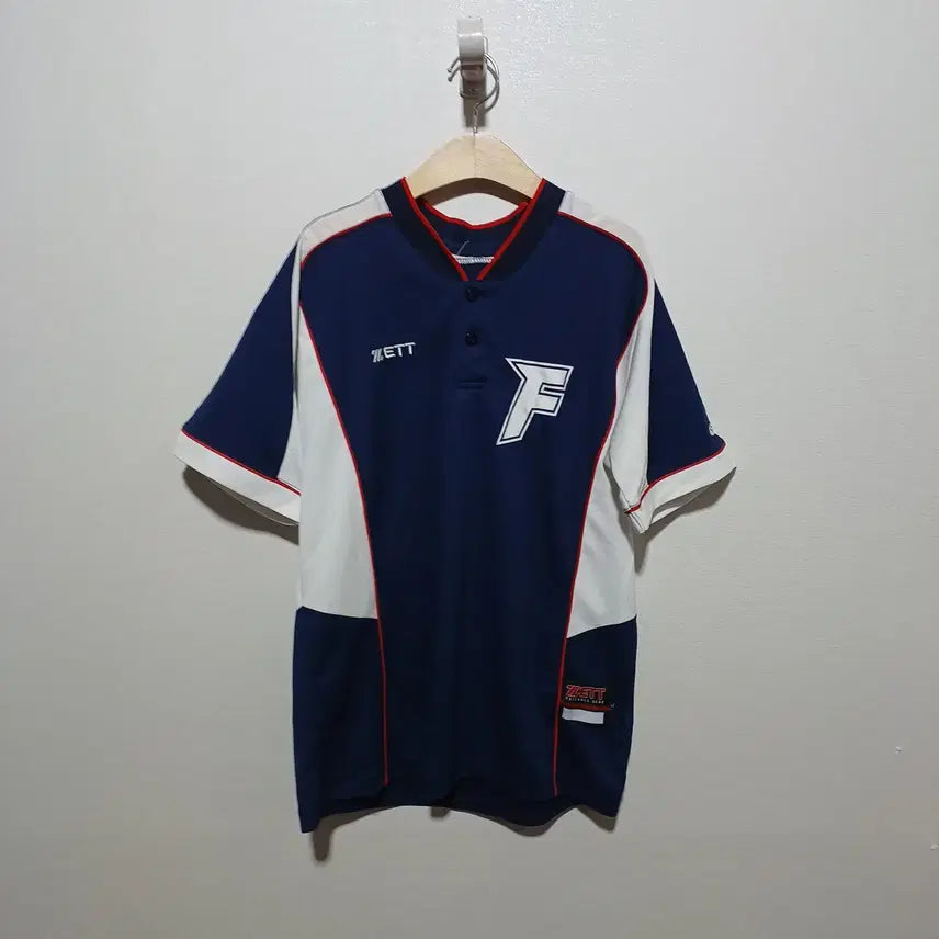 [BUNJANG] ZETT Men's Baseball Uniform Short Sleeve T-Shirt L / ZETT 야구유니폼 남성 반팔 티셔츠 L (26A1065)