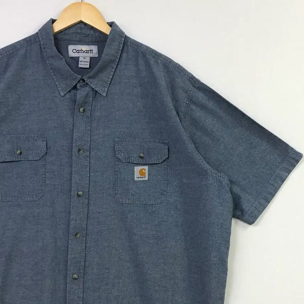 [BUNJANG] Carhartt Chambray Denim Shirt / Xxl 칼하트 샴브레이 데님 셔츠