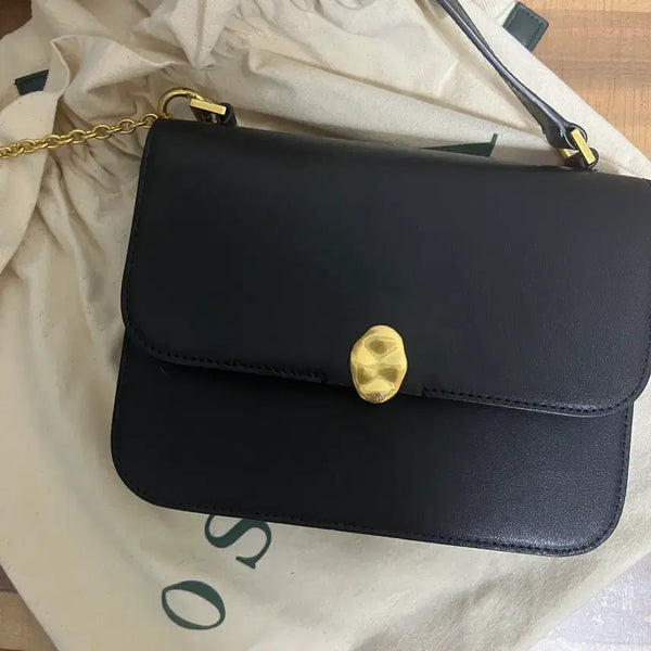 [BUNJANG] OSTKAKA Cadell Flap Crossbody Bag Black / 오스트카카 카델 플랩 크로스백 블랙