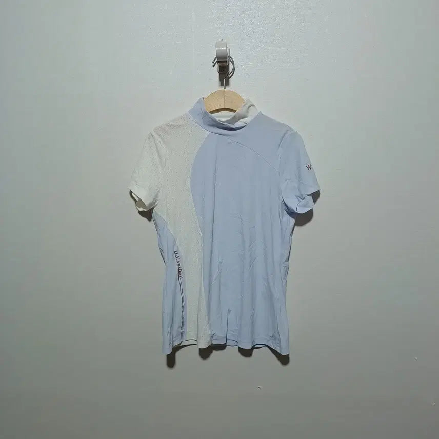 [BUNJANG] W.Angle Women's Spandex Short Sleeve Shirt 95 (26A1049) / 와이드앵글 여성 스판 반팔 셔츠 95 (26A1049)