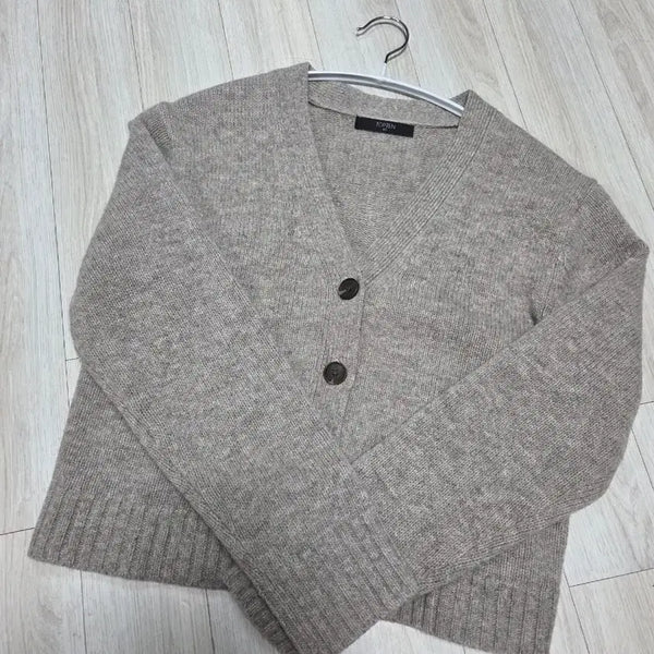 [BUNJANG] TOPTEN 100% Wool Cardigan Beige / 탑텐 울100 가디건 베이지 85