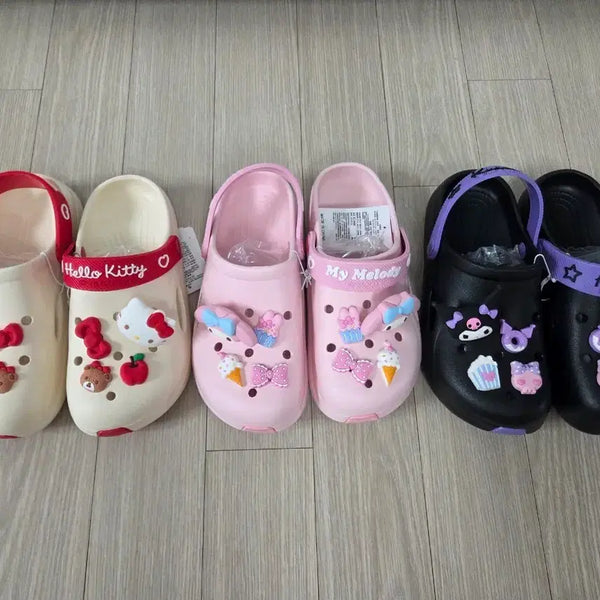 [BUNJANG] Sanrio Hello Kitty, My Melody, Kuromi Sandals Slippers (250mm) / 헬로키티 마이멜로디 쿠로미 샌들 슬리퍼 250mm