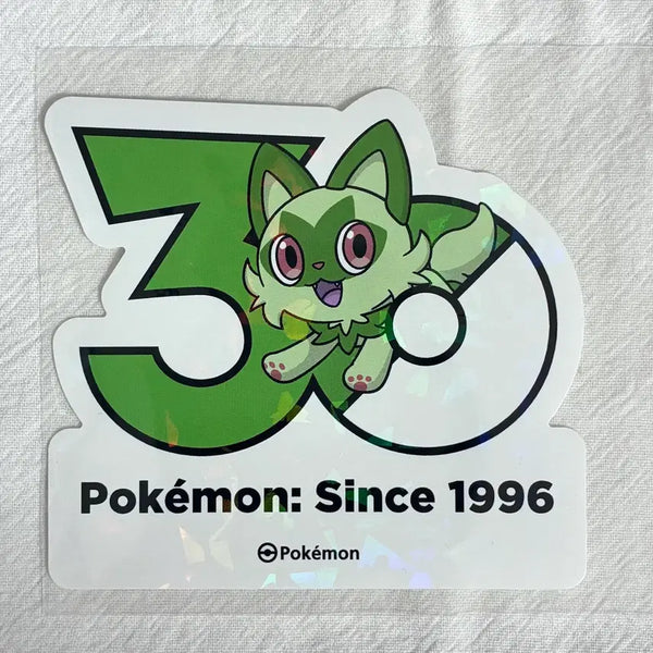 [BUNJANG] Pokemon 30th Anniversary Logo Sticker Nyaoha Meowth / 포켓몬 30주년 로고 스티커 나오하 냐오하
