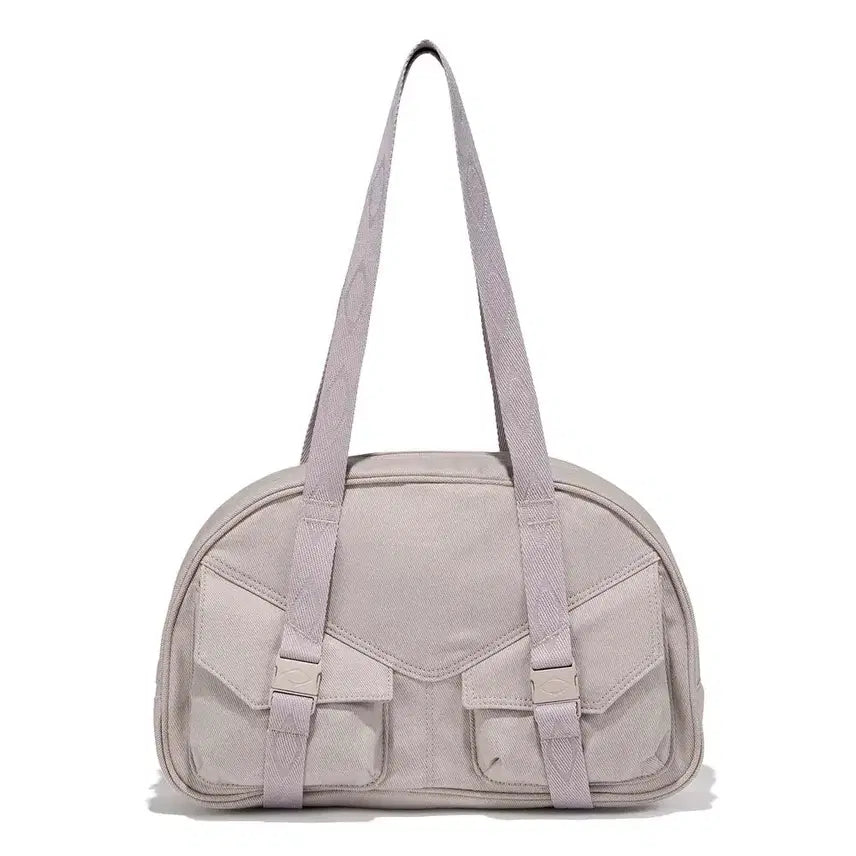 [BUNJANG] Mischief Rhombus Bowling Bag Like Pink Grey / 미스치프 롬버스 볼링백 라이크핑크 그레이