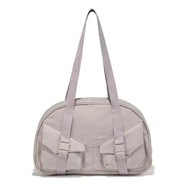 [BUNJANG] Mischief Rhombus Bowling Bag Like Pink Grey / 미스치프 롬버스 볼링백 라이크핑크 그레이