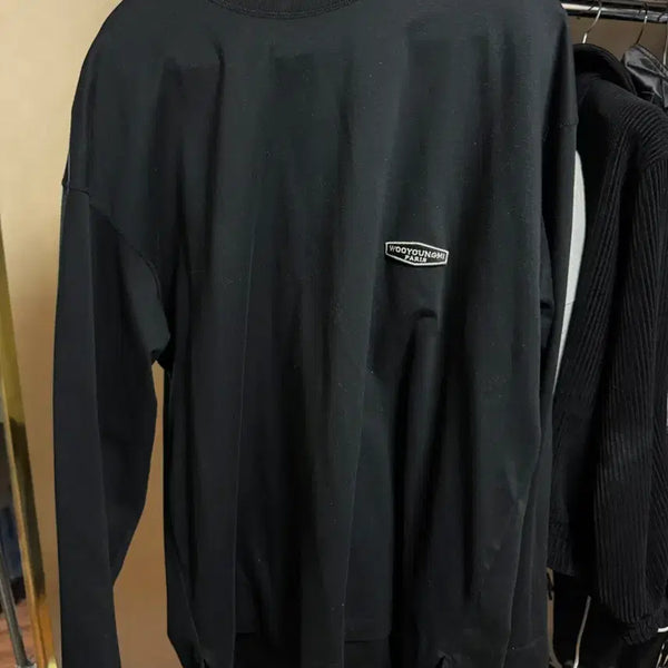 [BUNJANG] Wooyoungmi Back Logo Long Sleeve Black / 우영미 백로고 롱슬리브 블랙 46