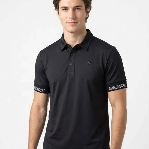 [BUNJANG] Amazingcre Swing Short Sleeve Polo T-Shirt / 어메이징크리 [AMAZINGCRE] 아코디오 스윙 반팔 카라 티셔츠