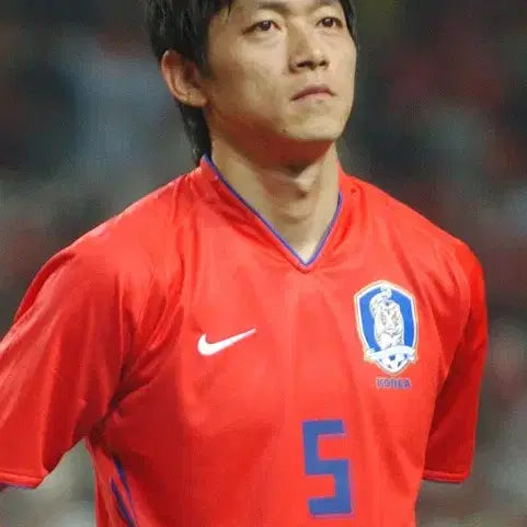[BUNJANG] Nike 2006 Germany World Cup Kim Nam-il #5 National Team Jersey Size 100 / 나이키 2006년 독일월드컵 5번 김남일 국대 유니폼 사이즈 100 판매