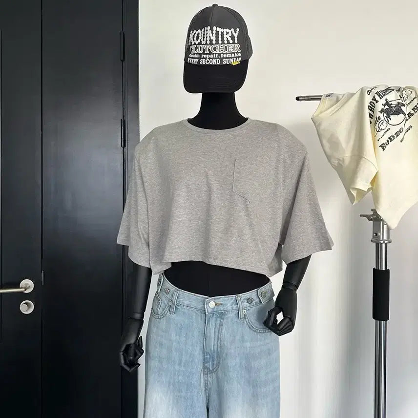 [BUNJANG] Gabizon Big Crop T-Shirt / 가비존 빅크롭티