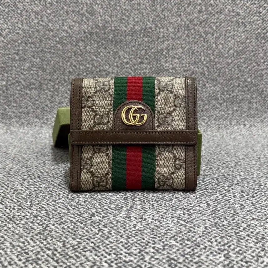 [BUNJANG] Gucci GG Ophidia Flap Women's Bifold Wallet / 구찌 GG 오피디아 플랩 여성 반지갑 지갑