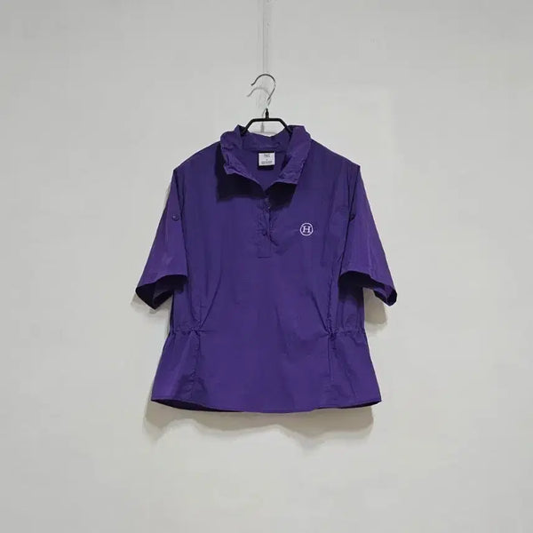 [BUNJANG] Purple Crinkled Blouse / 바스락 퍼플 블랏
