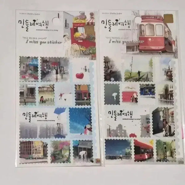 [BUNJANG] Classic Dandelion Travel Sticker Set / 고전 민들레 여행 스티커