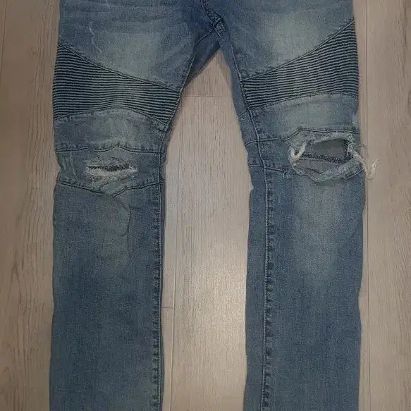 [BUNJANG] Balmain Style Biker Jeans / 발망 스타일의 바이커진 청바지예요
