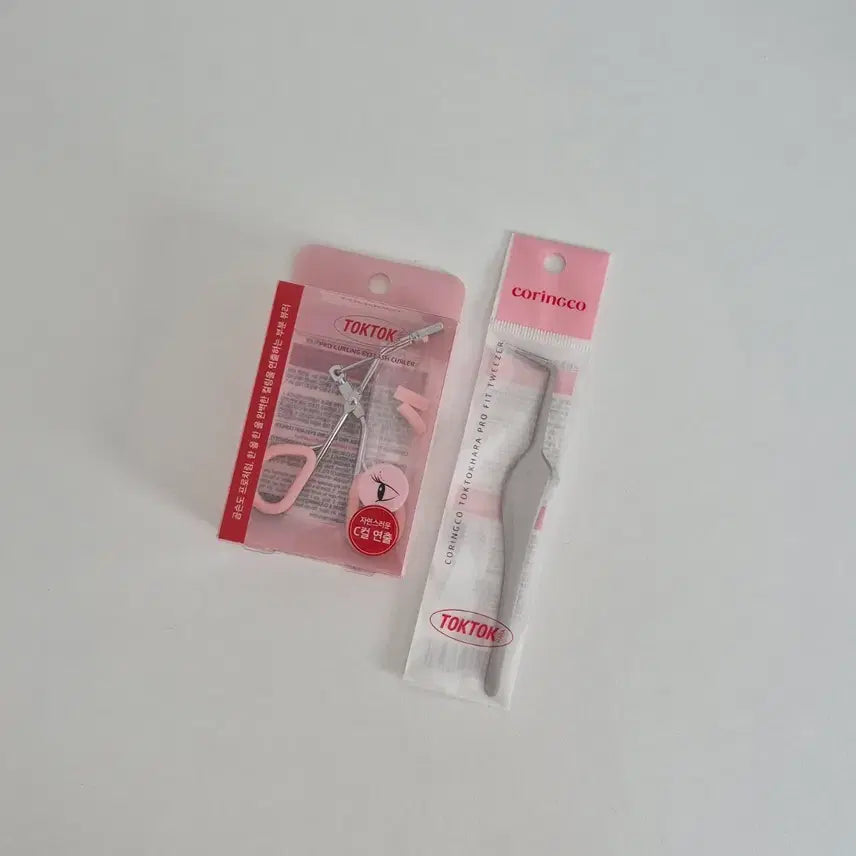 [BUNJANG] Corringo Tok Tok Hara Tweezers + Partial Curler Set / 코링코 톡톡하라 트위저 + 부분뷰러