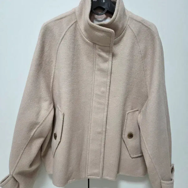 [BUNJANG] Sollazia Ivory Wool Blend Cropped Jacket Size 85 / 솔레지아 아이보리 울혼방 크롭 쟈켓 새제품 85