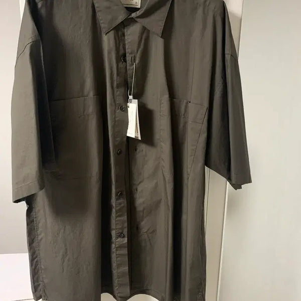 [BUNJANG] Another Office SS24 Writer Shirt Mild Brown Size 01 / 24ss어나더 오피스 라이터셔츠 마일드 브라운 01사이즈 새상품 판매
