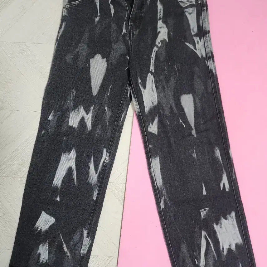 [BUNJANG] Flavorism Black Wide Denim Pants / 플레이버리즘 블랙 와이드 데님 팬츠