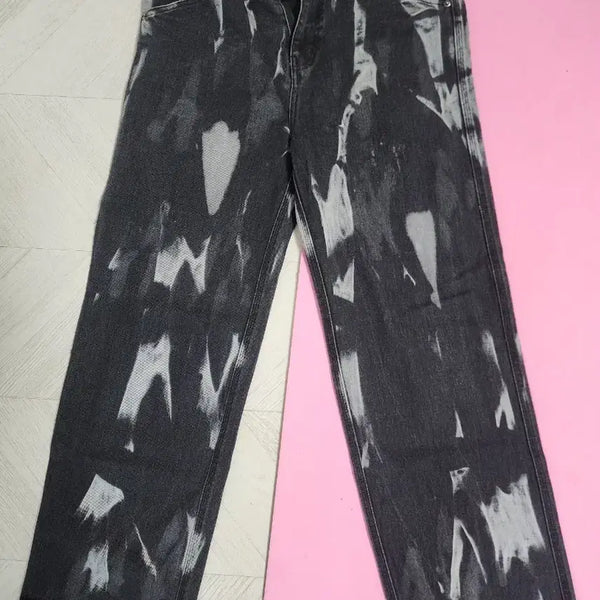 [BUNJANG] Flavorism Black Wide Denim Pants / 플레이버리즘 블랙 와이드 데님 팬츠