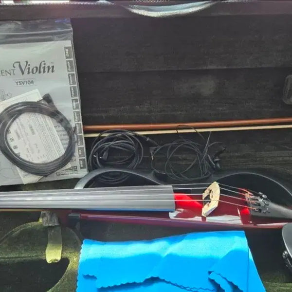 [BUNJANG] Yamaha YSV104 Silent Violin Red Full Set / 야마하 사일런트 바이올린 YSV104 레드 풀셋