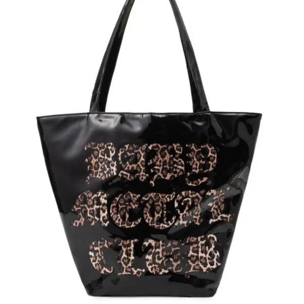 [BUNJANG] Bemecl Leopard Logo Enamel Bag / 베메클 레오파드 로고 에나멜백