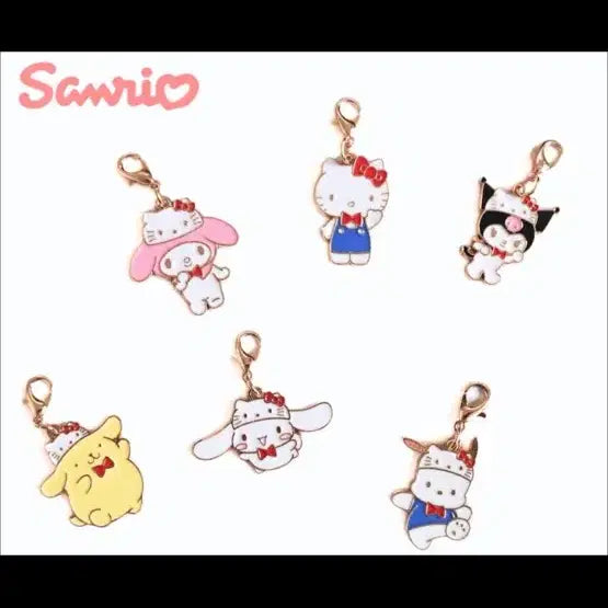 [BUNJANG] Sanrio Hello Kitty 50th Anniversary Charm Keyring Bag Charm Metal / 산리오 헬로키티 50주년 기념 참 키링 백참 메탈 키티