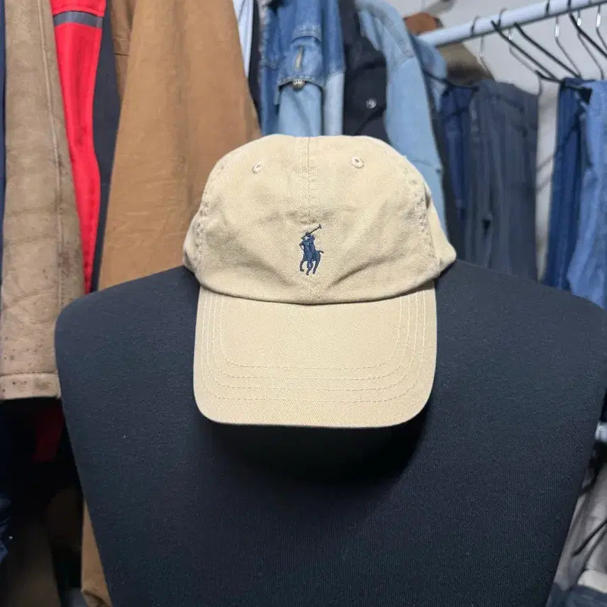 [BUNJANG] Polo Ralph Lauren Classic Chino Ball Cap Beige / 폴로 랄프로렌 클래식 치노 볼캡 베이지 모자