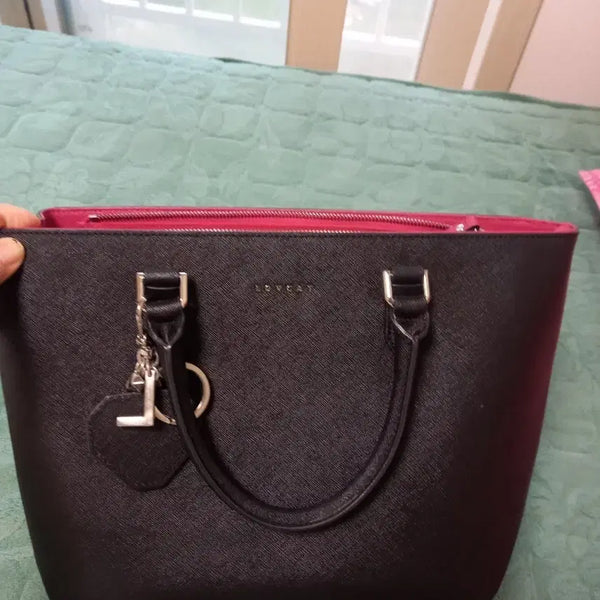 [BUNJANG] Lovecat Women's Tote Bag Black / 러브캣 여성 토트백 블랙