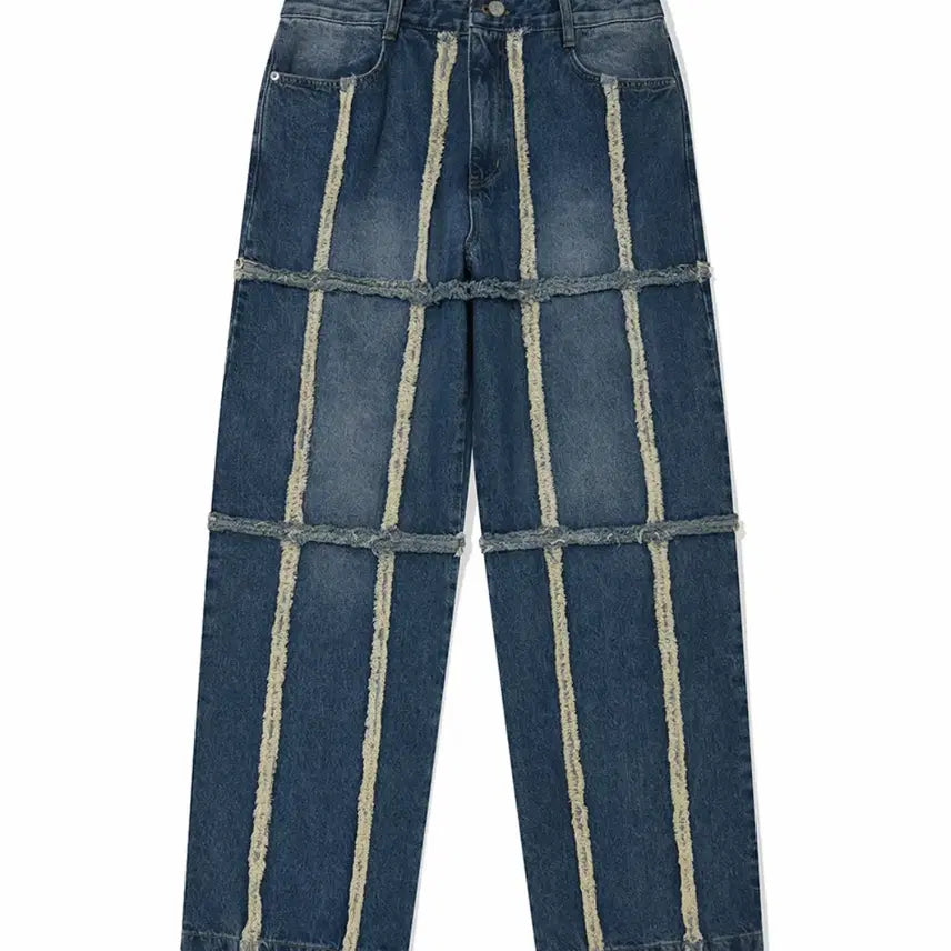 [BUNJANG] Force333 Patchwork Washed Jeans M / M / 포스333 패치워크 워시드 진