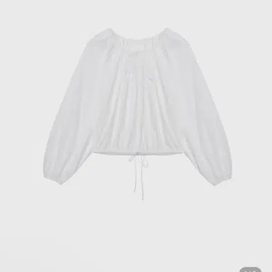 [BUNJANG] Monoha Balloon Blouse White New Arrival / 모노하 벌룬 블라우스 (화이트 ) 새상품  얼바닉 르셉텝버 아모멘토