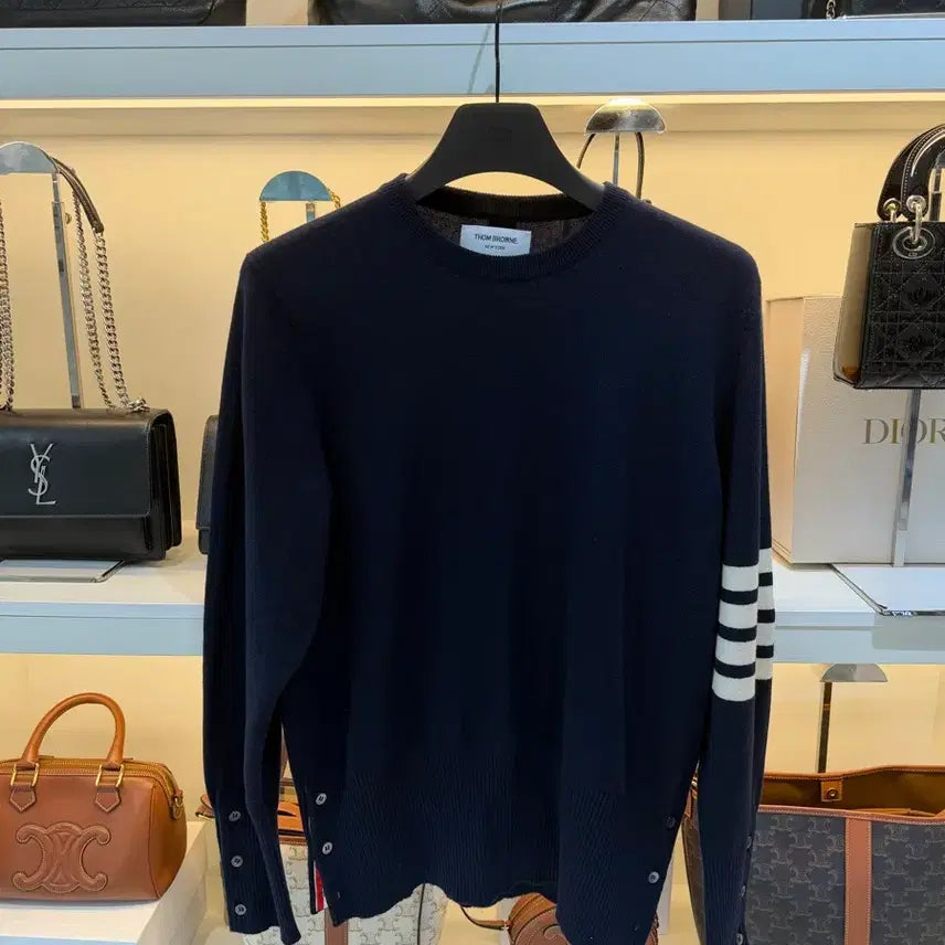 [BUNJANG] Thom Browne Cashmere Knit Navy / [백화점판/5size] 톰브라운 캐시미어 니트