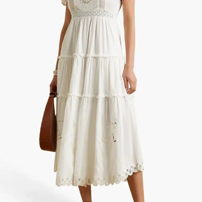 [BUNJANG] LoveShackFancy Lace Embroidered Cotton Dress Size 0 / 러브샥팬시(LOVESHACKFANCY) 원피스 사이즈 0