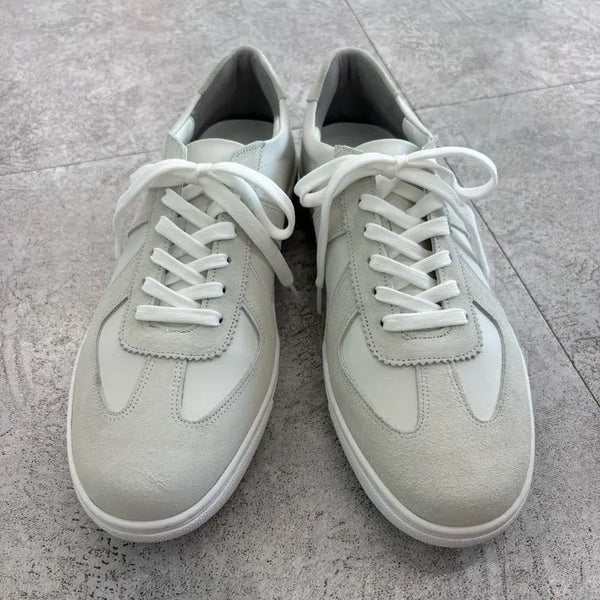 [BUNJANG] Firenze Atelier German Army Sneakers 2600W White Vegan Leather Suede / [280] 세컨드아뜨리에 2600W [WHITE] 독일군 스니커즈