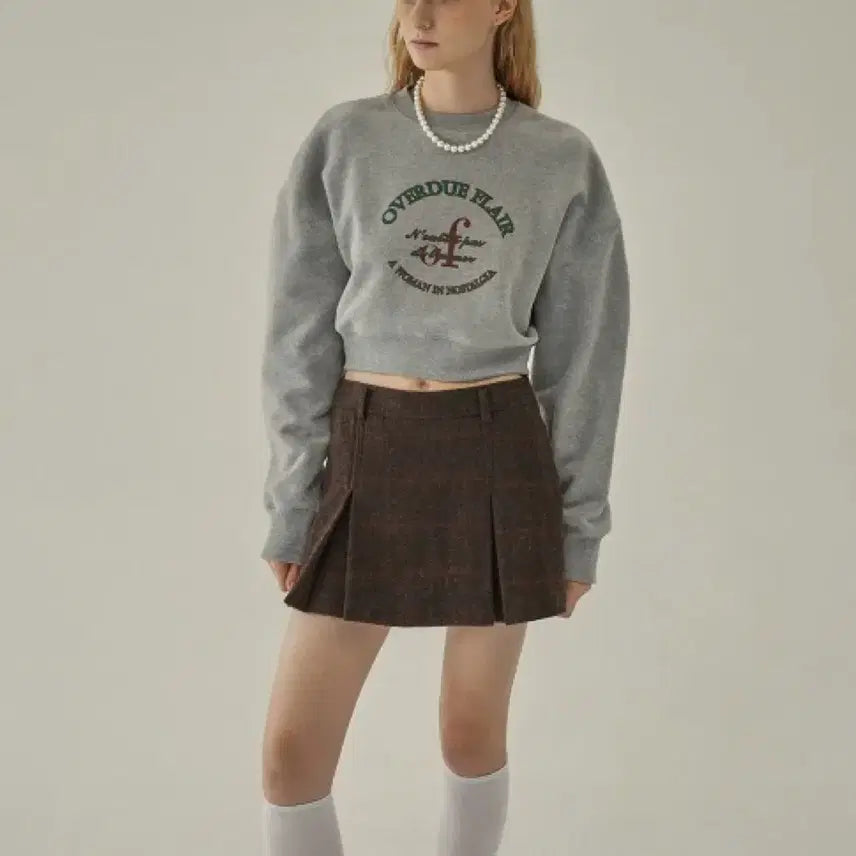 [BUNJANG] Overdue Flare Check Pattern Mini Skirt / 오버듀플레어 스커트
